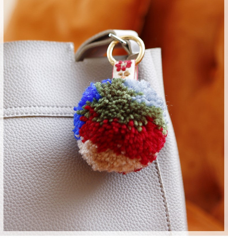 Yarn on sale ball keychain