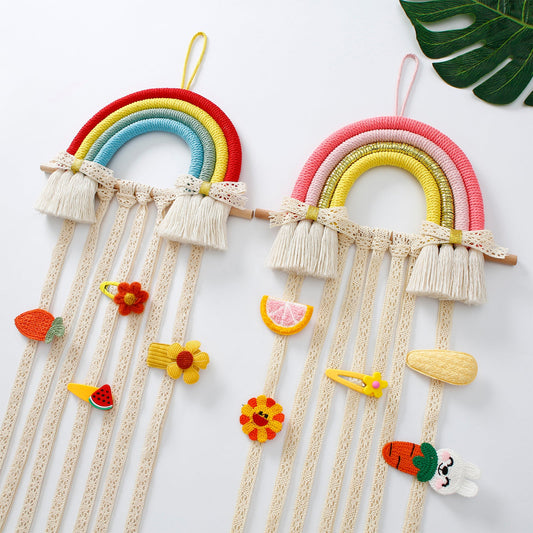 Rainbow Hairpin Display Storage Wall Decoration For Children's room