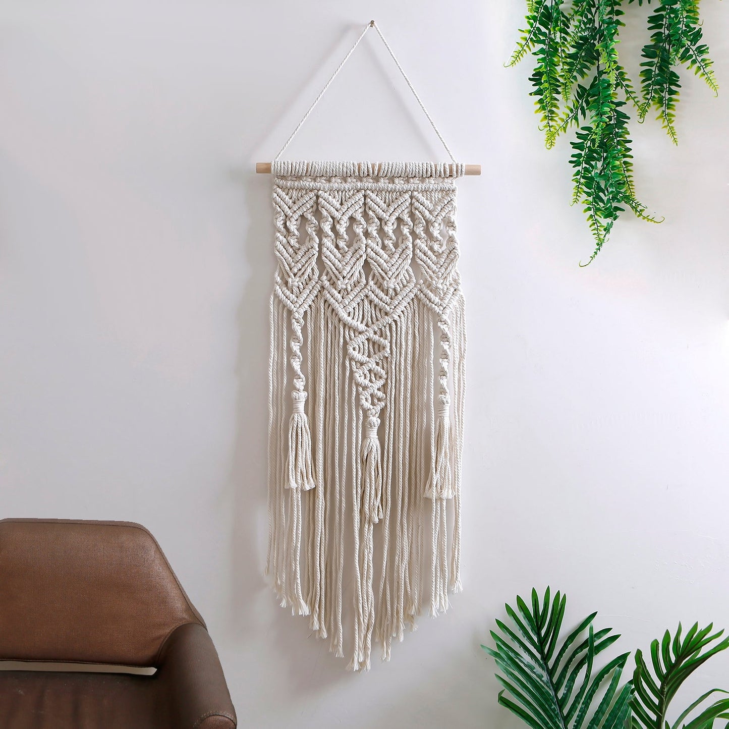 Macrame Wall Hanging Boho Tapestry Moon Woven Bohemian Wall Decor