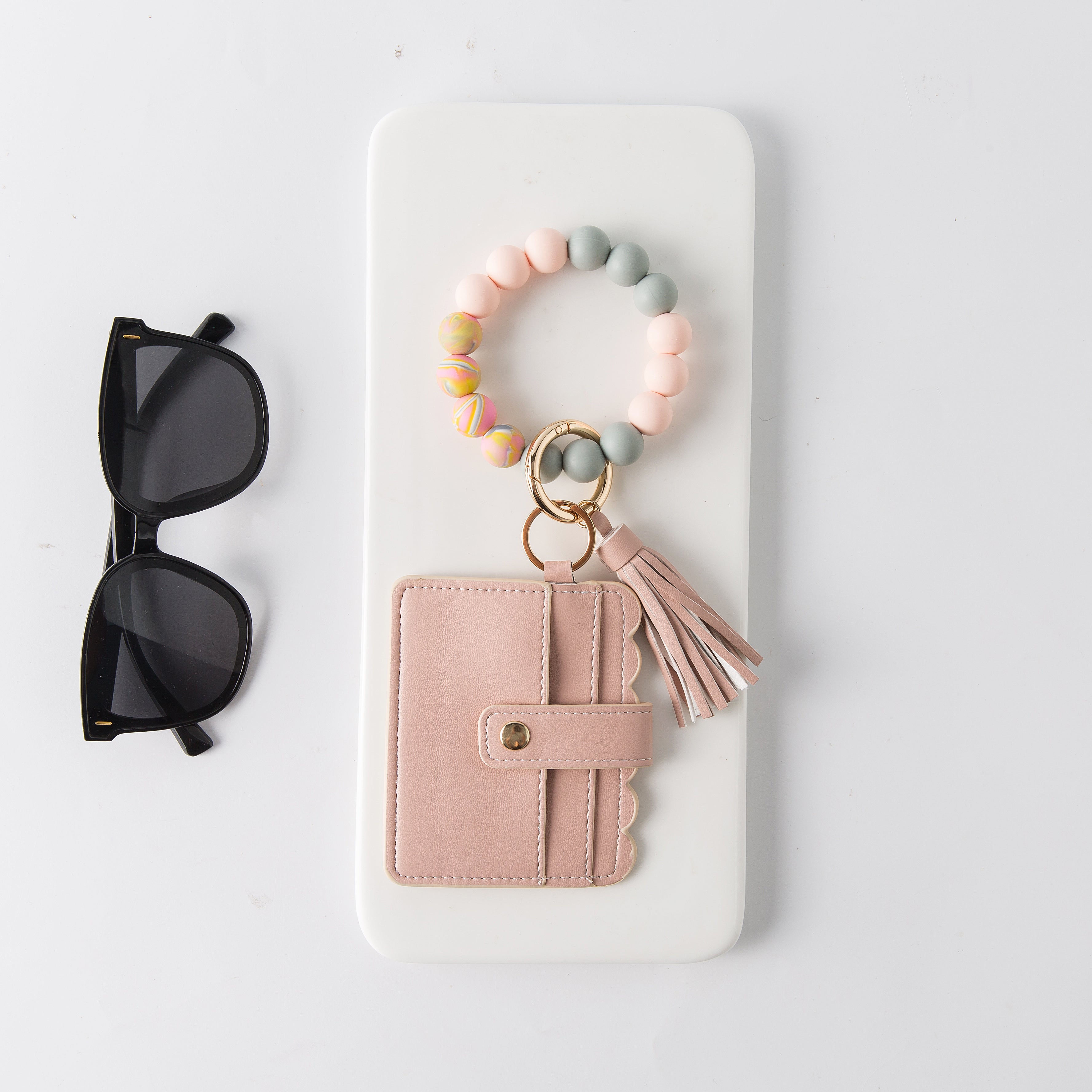 Silicone Bracelet Wristlet Keychain Card Case Wallet Card Holder – Olie's  Gift & Ship
