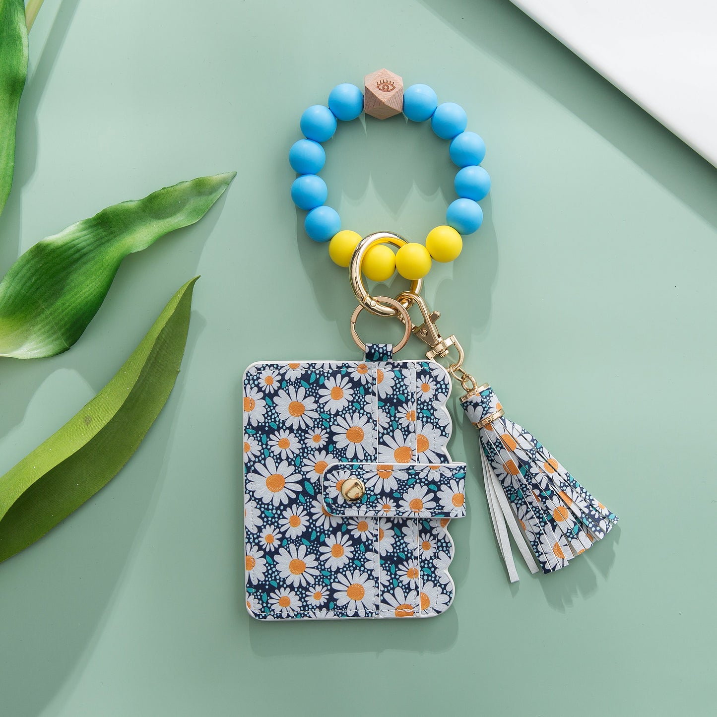 Silicone Bracelet Wristlet Keychain Card Case Wallet Card Holder