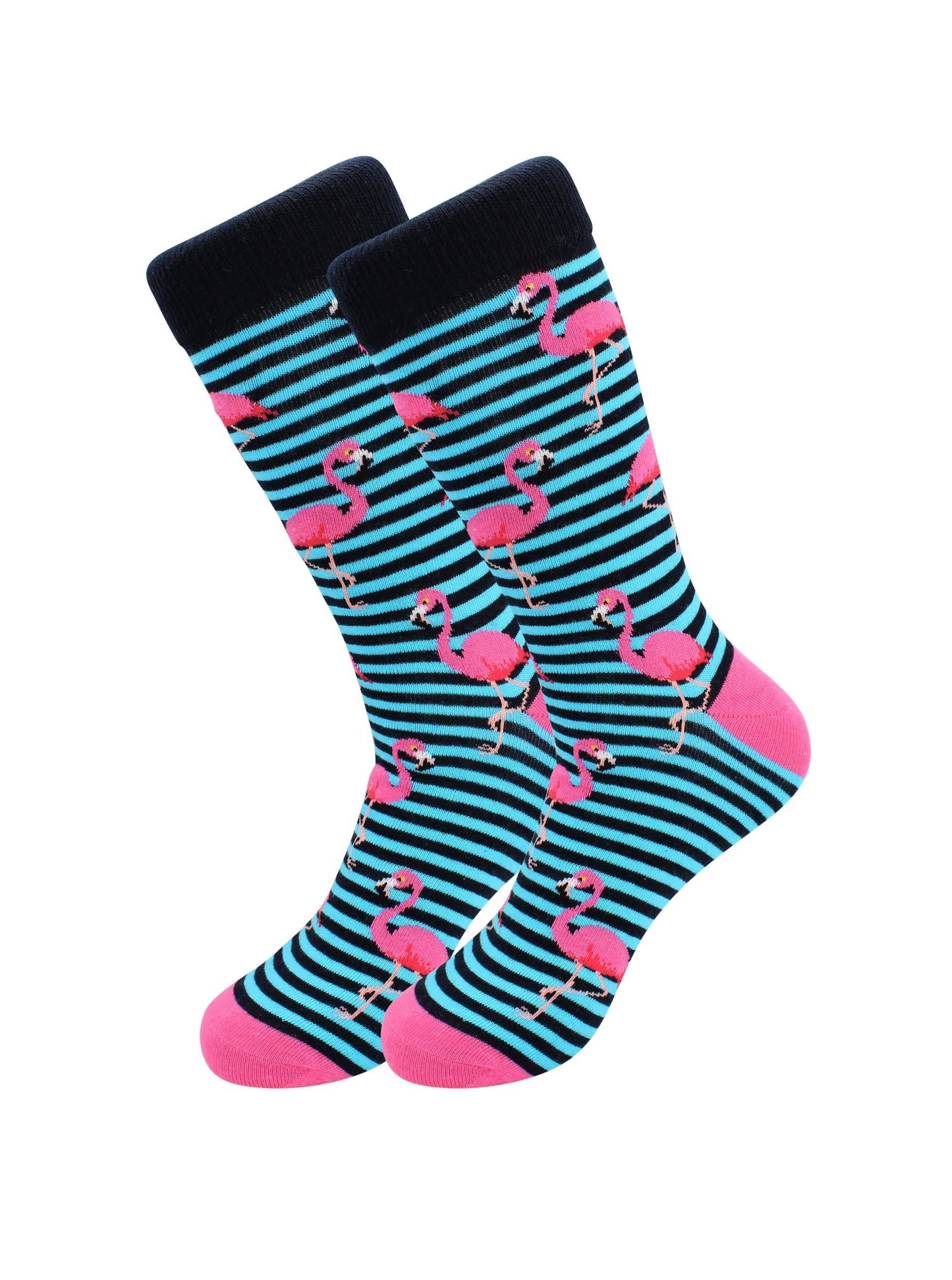 Image of Real Sic Funky Flamingos Animal Socks - Pelican, Puffin, Flamingo, Penguin Fun Socks