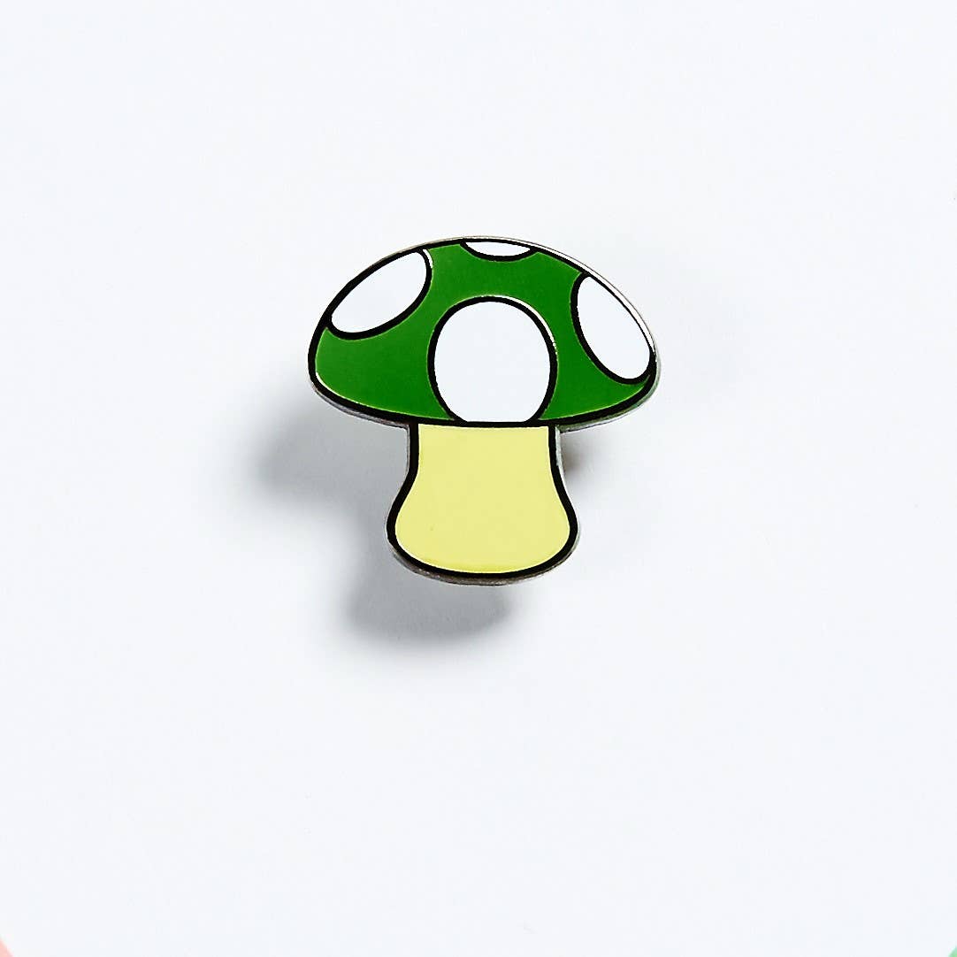 Image of Real Sic Green Mushroom Emoji – Enamel Lapel Pin Gift for your Life