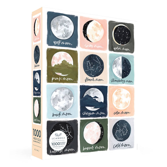 1canoe2 | One Canoe Two Paper Co. - Painted Moons - 1,000 Piece Jigsaw Puzzle