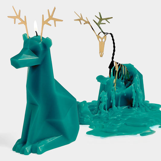 54 Celsius - PyroPet Dyri Reindeer Skeleton Candle - Pine Green