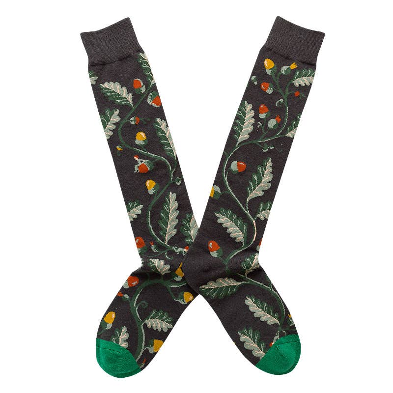 Image of Real Sic Fruts Women's  Cotton Knee-High Socks Flower Plants Style