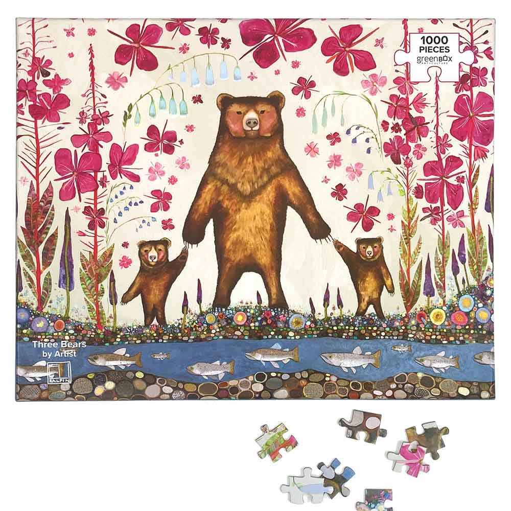 GreenBox Art - Three Bears by Eli Halpin Puzzle (RTS)