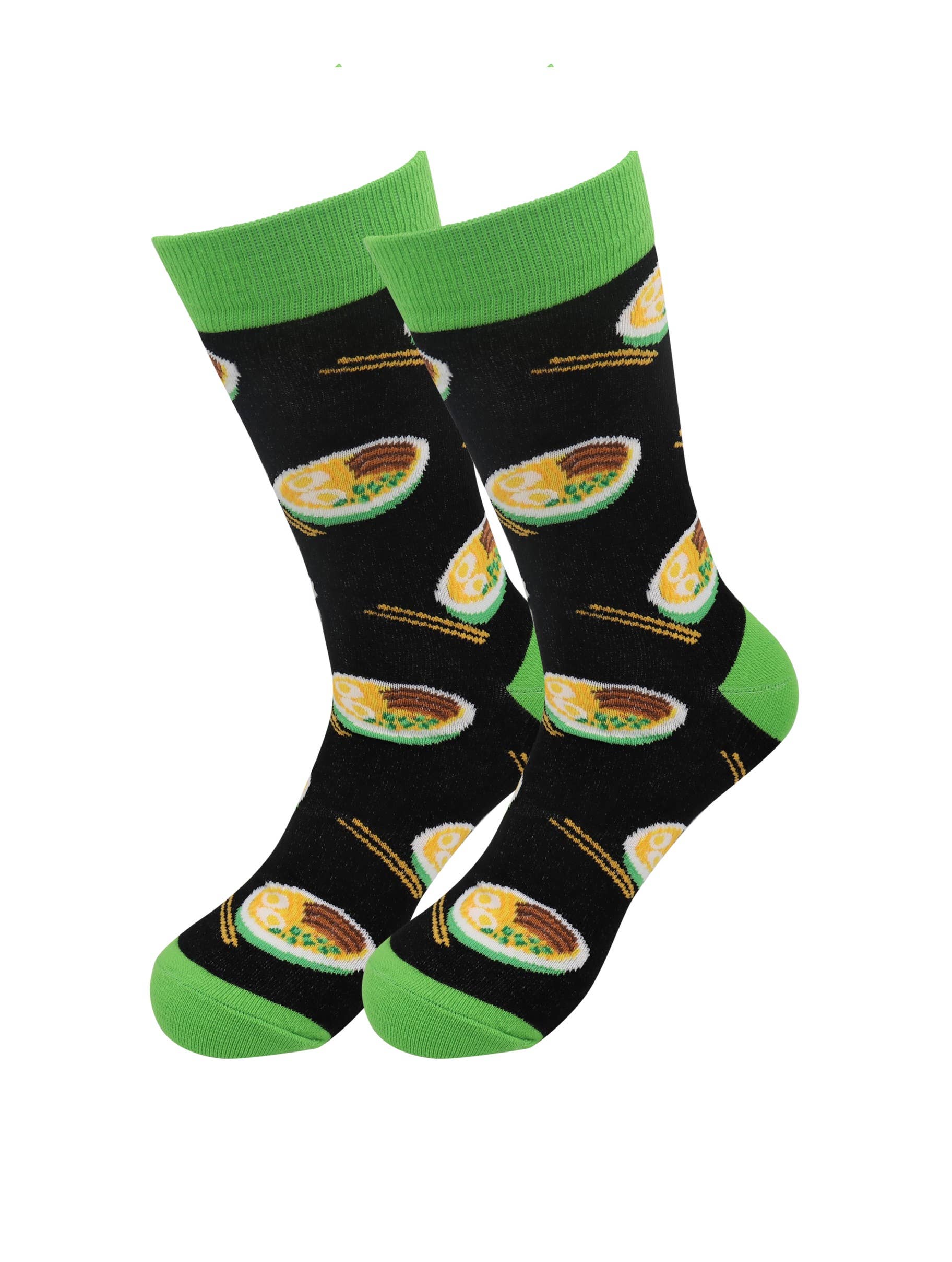 Image of Real Sic Ramen Favorite Fun Food Socks - Hotdog, Ramen Noodle, Tomato Socks