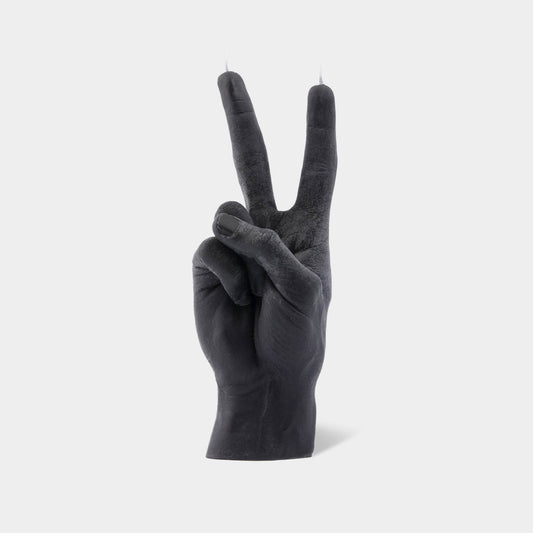 54 Celsius - CandleHand Hand Gesture Candle - Victory/Peace: Black