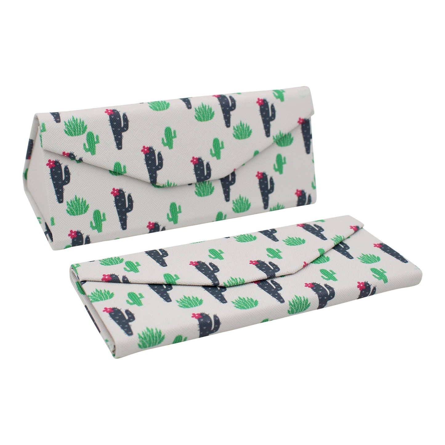 Image of Real Sic  Cactus Print Glasses Case – Cute Succulent – Vegan Leather