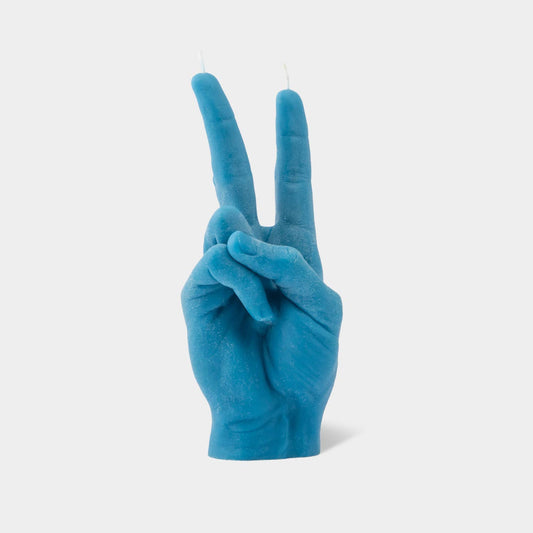 54 Celsius - CandleHand Hand Gesture Candle - Victory/Peace: Blue