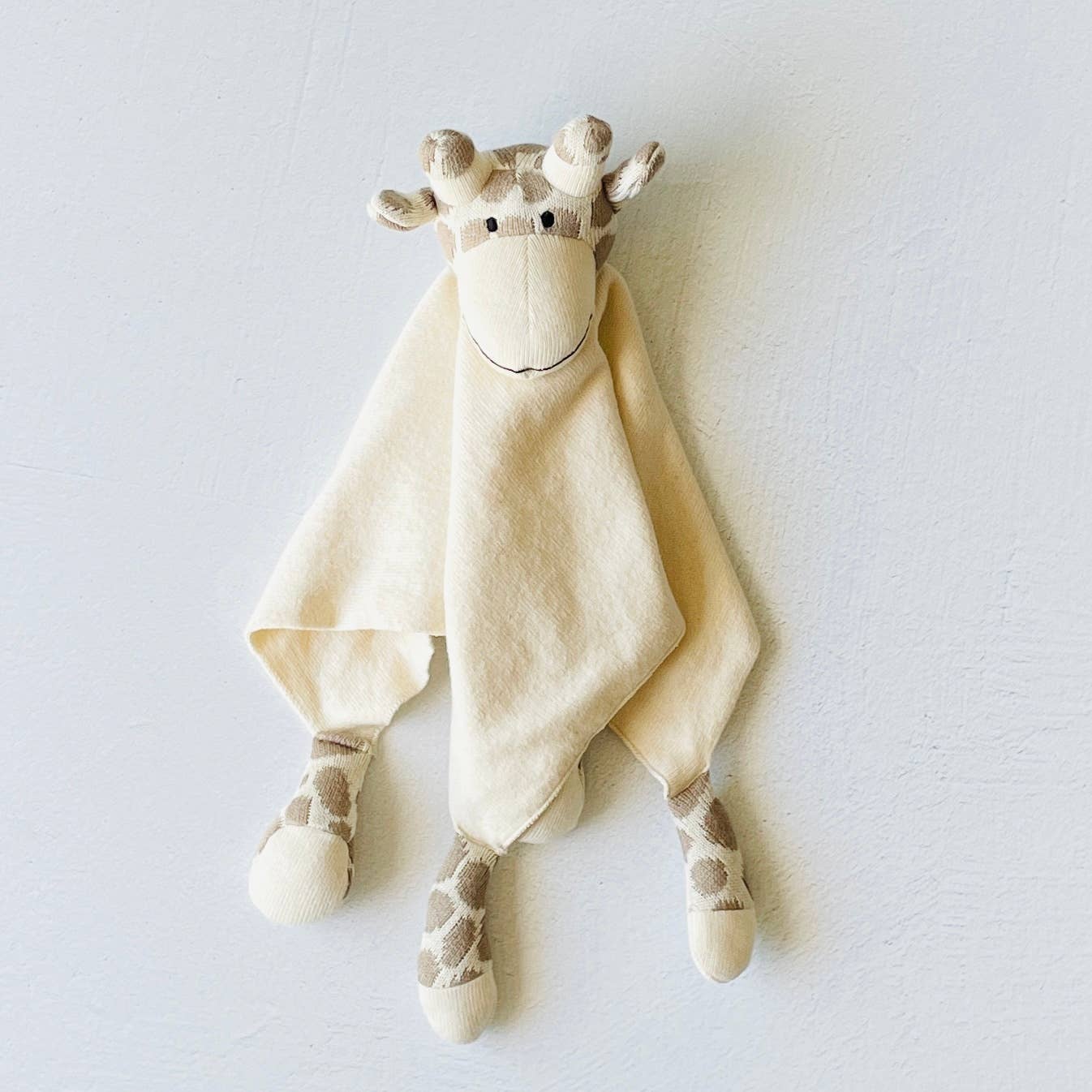 Viverano Organics - Giraffe - Organic Baby Lovey Security Blanket Cuddle Cloth