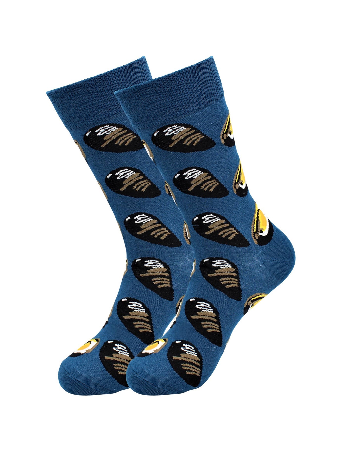 Image of Real Sic Muscles Seafood Socks - Oyster, Shrimp, Salmon - Fun, Comfy Socks