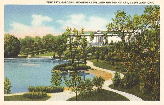 OH-26 Art Museum, Cleveland - Vintage Image, Postcard