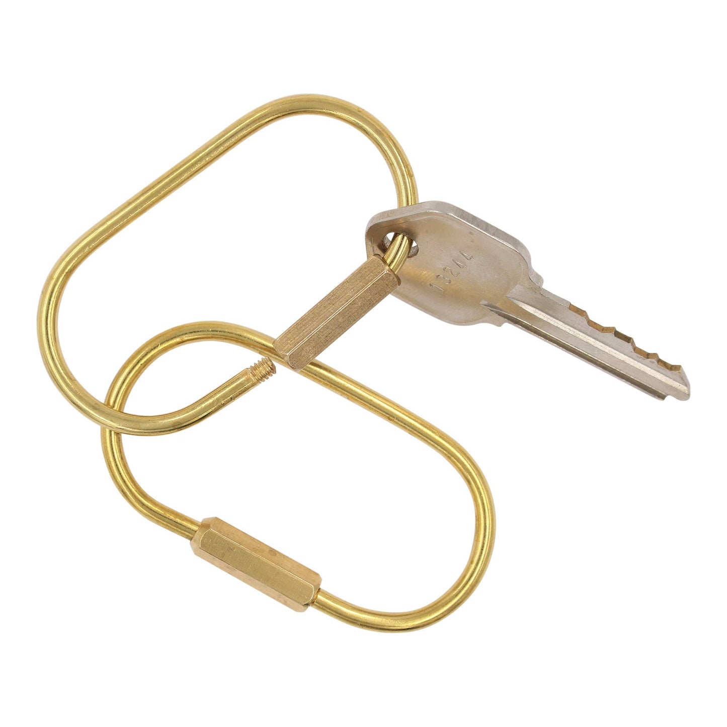 Image of Real Sic O Ring Brass Keyring -Key Fob/Keychain With Screw Closure