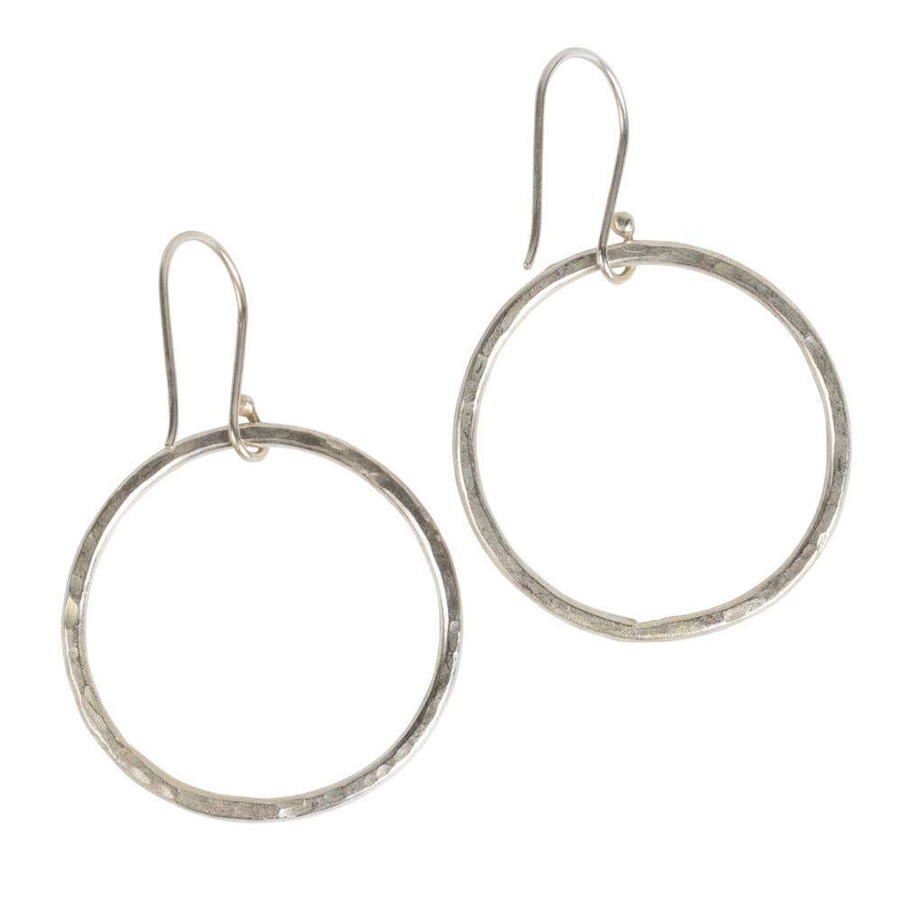 Ten Thousand Villages - Hammered Ring Earrings