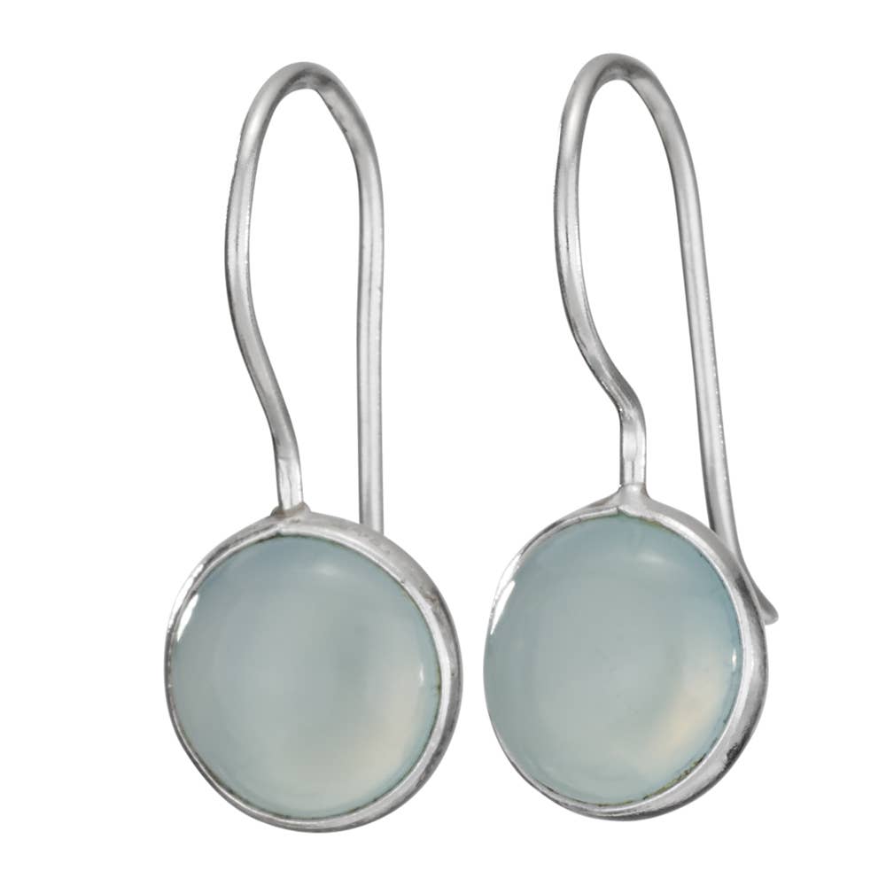 Tiger Mountain Jewelry - Cordelia Chalcedony and Sterling Silver Dangle Earrings