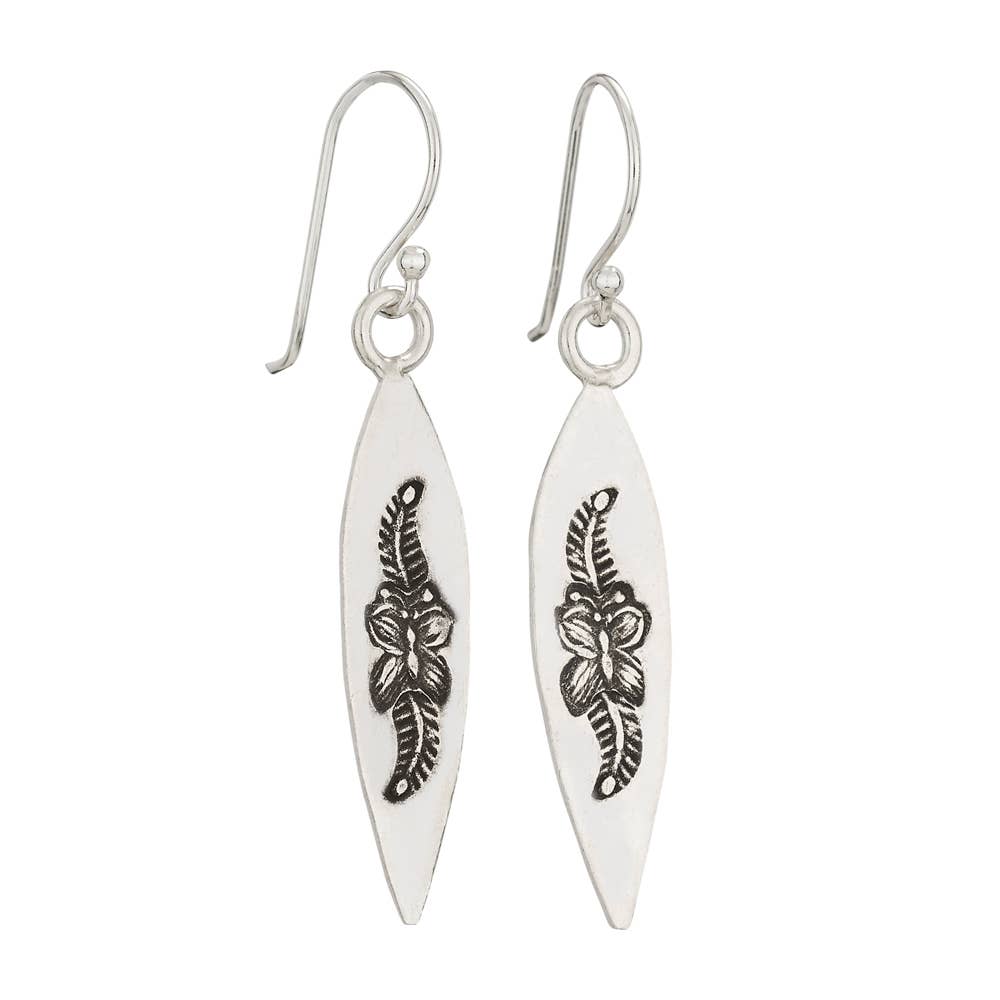 Tiger Mountain Jewelry - Butterfly Hilltribe Sterling Silver Earring