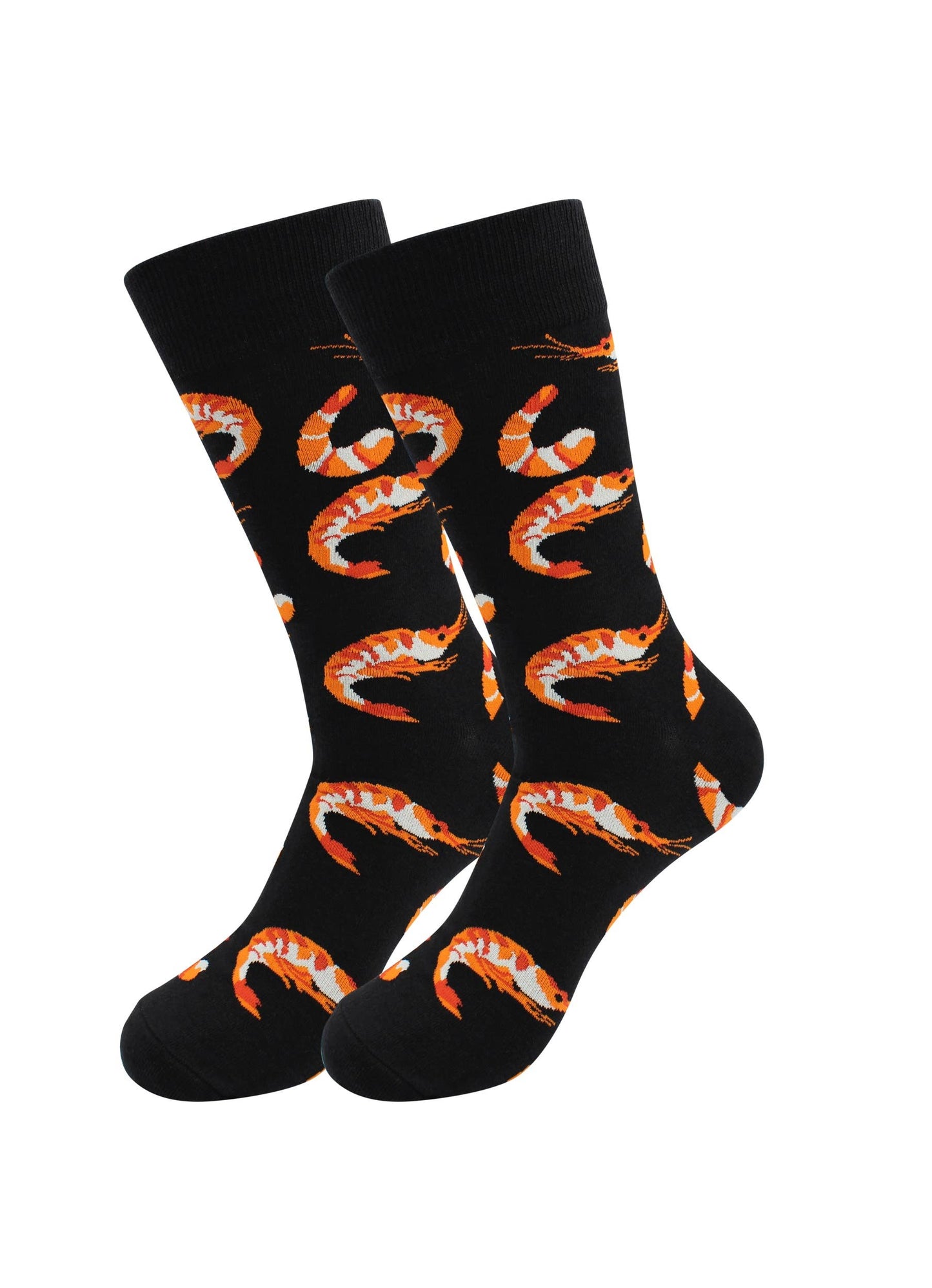 Image of Real Sic Shrimp Seafood Socks - Oyster, Shrimp, Salmon - Fun, Comfy Socks