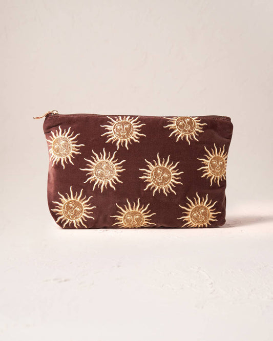 Sun Goddess Everyday Pouch: Velvet / Chocolate