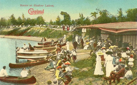 OH-385 Shaker Lake, Cleveland - Vintage Image, Postcard