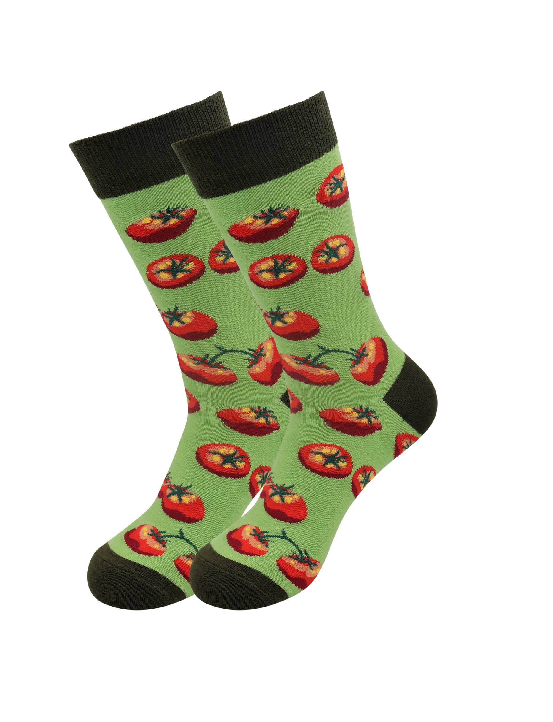 Image of Real Sic Tomato Favorite Fun Food Socks - Hotdog, Ramen Noodle, Tomato Socks