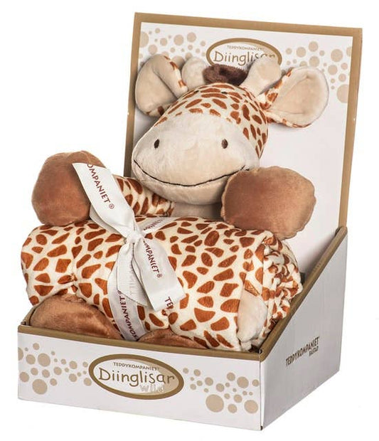 TRI-ACTION TOYS - Large Giraffe Blanket Set