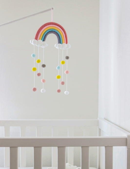 Cloud Rainbow Raindrop Wall Hangings Decoration For Kids Room